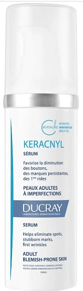 Разглаживающая сыворотка для проблемной кожи склонной к акне Keracnyl Ducray