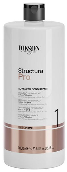 Dikson Diksoprime Structura Pro Щелочной подготовительный шампунь Alkaline Prep Shampoo