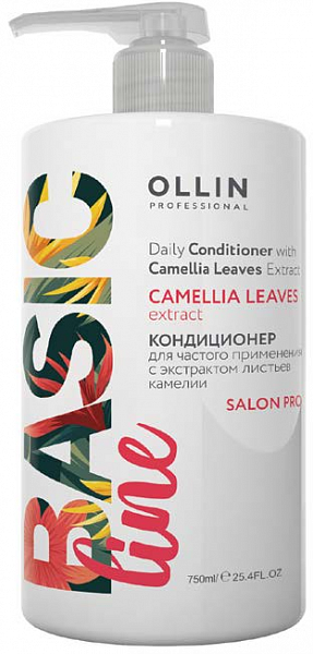 Ollin Basic Line Кондиционер для частого применения с экстрактом листьев камелии
