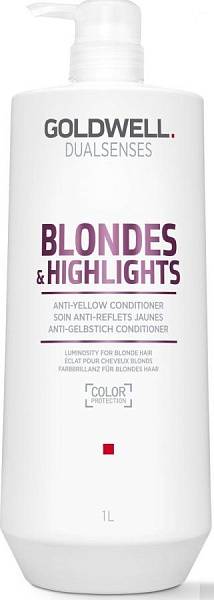 Goldwell Blondes & Highlights Анти-желтый кондиционер 1000мл